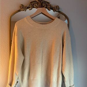 Banana Republic Cream Crew Neck Sweater